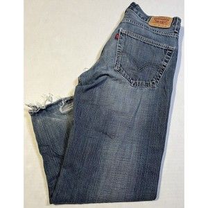 Levi's 569 Jeans Size 10H 30 x 26 Boy's Husky Loose Fit Blue Denim Straight Leg